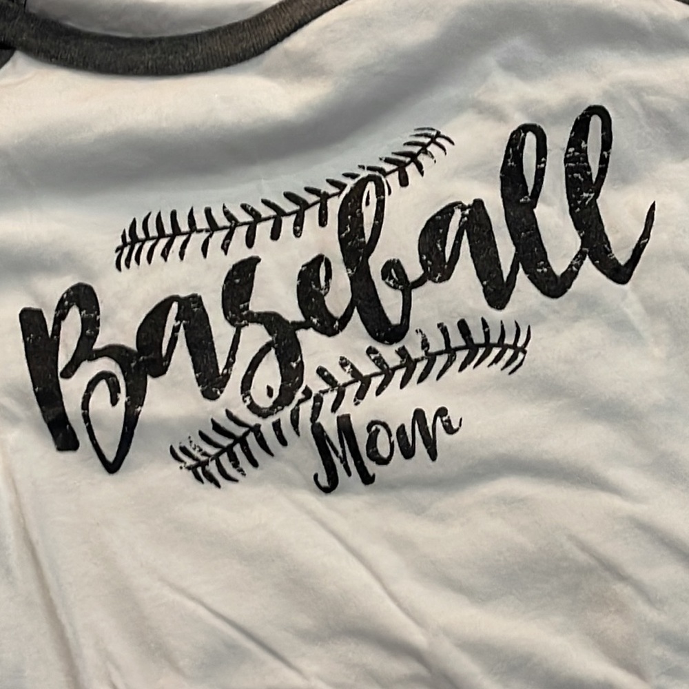 Baseball Mom 3/4 sleeve top M - Picture 2 of 4